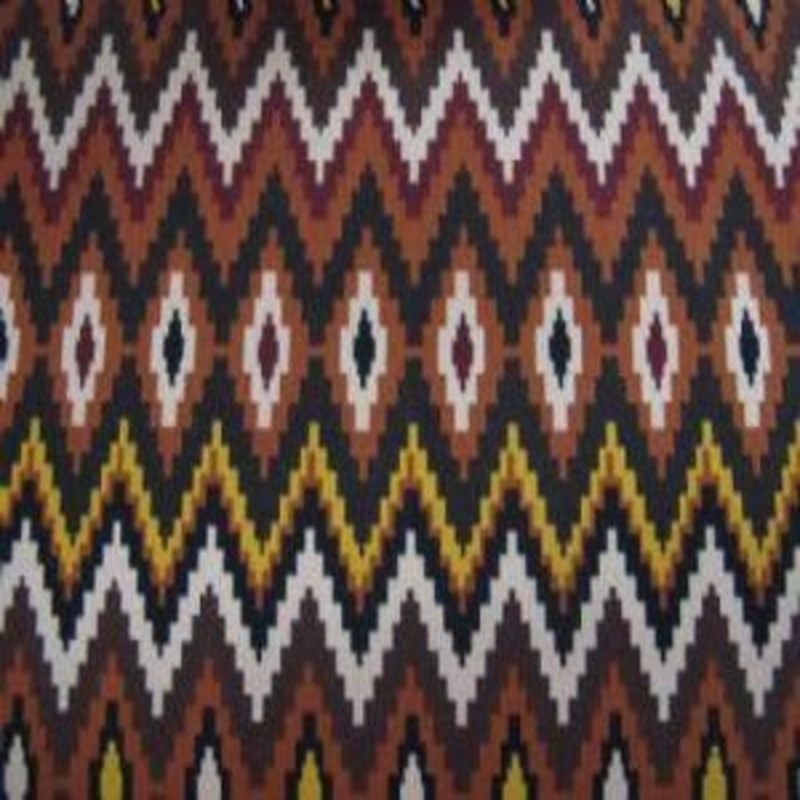 45" Mesa Verde Woven Chevron 100% Cotton Brown