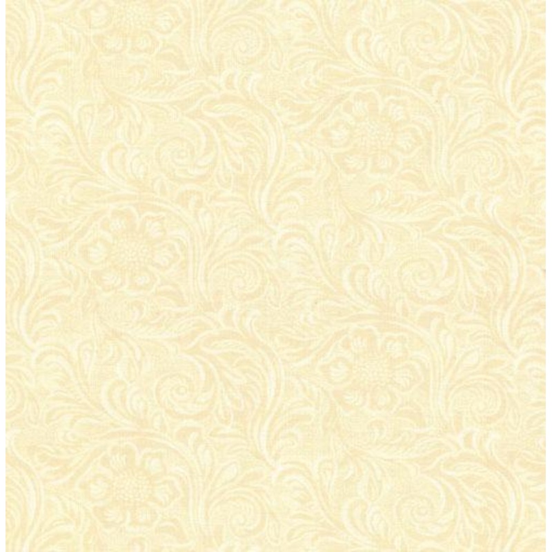 45" Western 100% Cotton Basics Tooled 11216-20 Cream