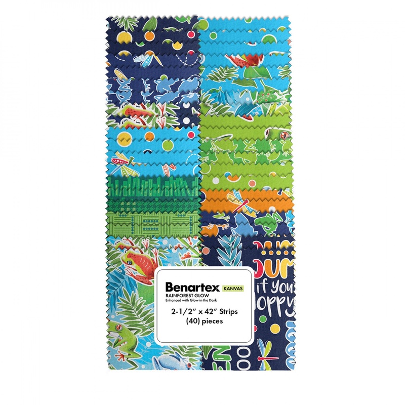 Rainforest Glow by Benartex 2.5" Strips - Special Order (Expected Arrival November 2025)