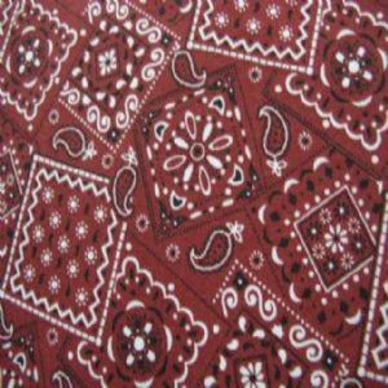 45" Blazin Bandana 100% Cotton Rust 12