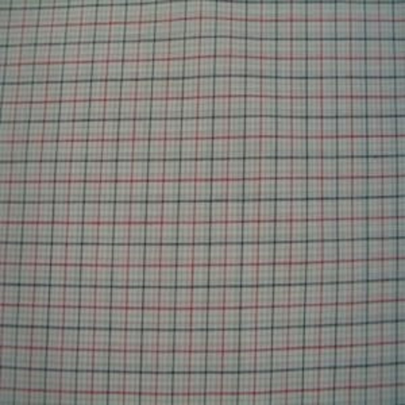 45" Check Tan, Red and Black 100% Cotton