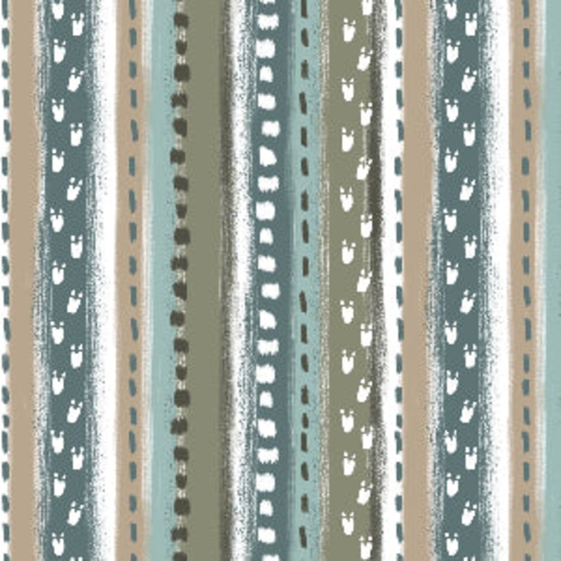 45" DT-Fantastic Flannel DX-2570-4F-1 Multi - Going Dino Stripe Sold by The Yard 100% Cotton