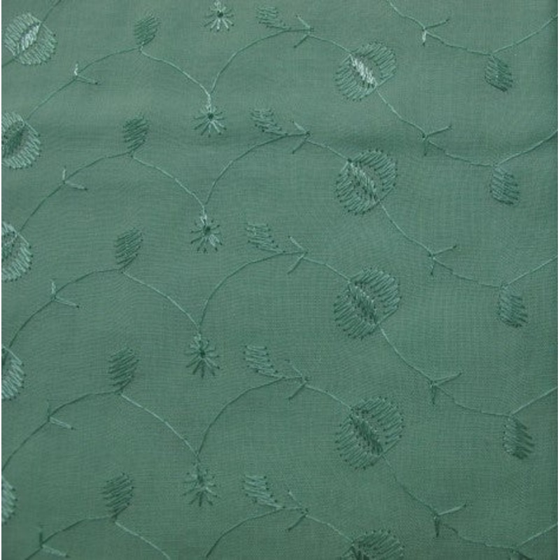 45" Eyelet Embroidery Mint