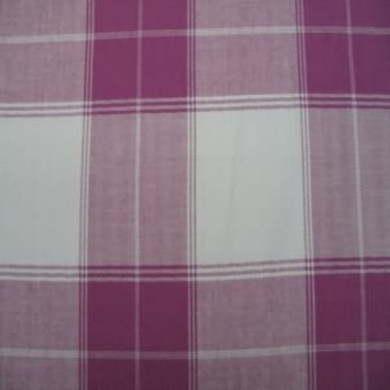 45" Plaid Gray and Maroon 100% Cotton