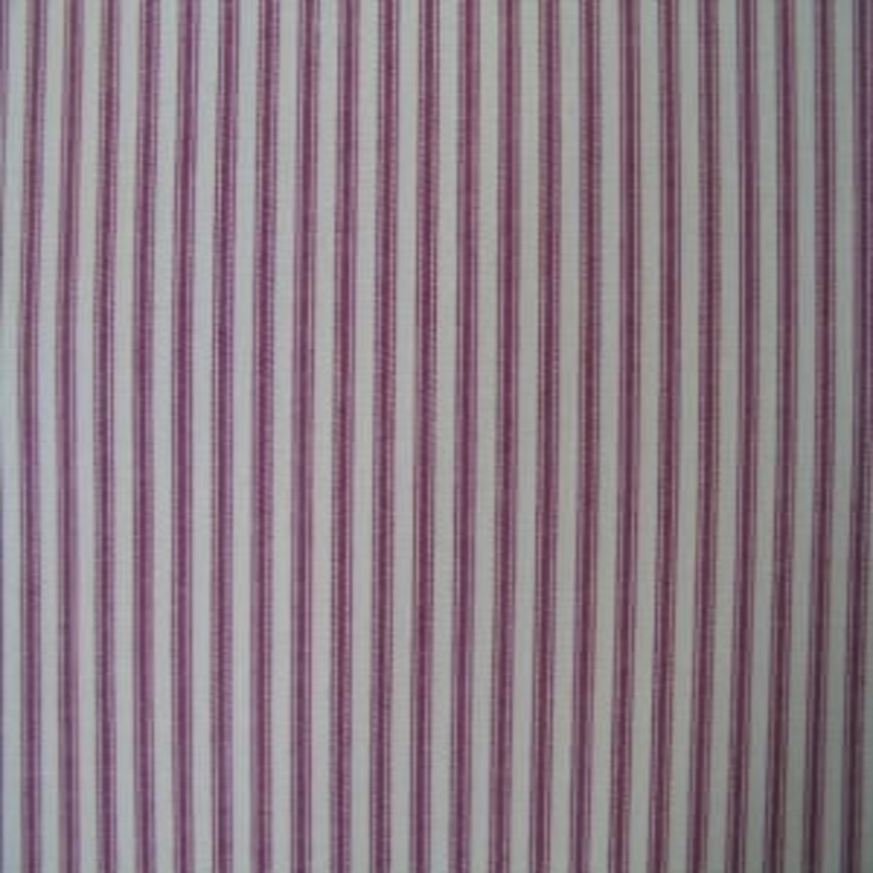 60" Wide Stripe Ticking Hot Pink and White