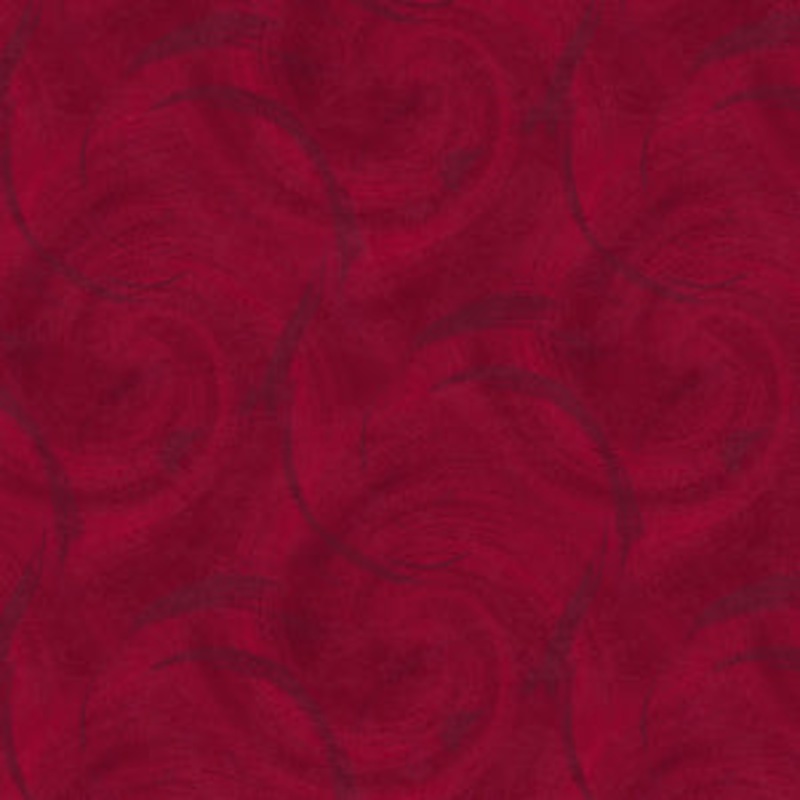 Blank Quilting Spin Flannel 3995F-85 Red - Quasi Circle Texture Sold by The Yard 100% Cotton