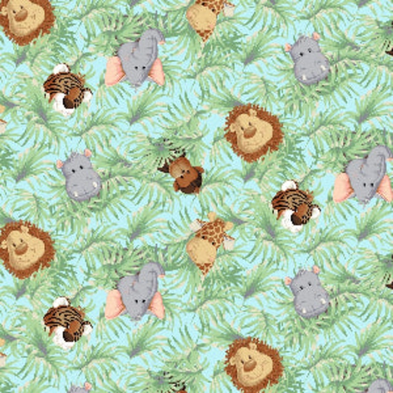 FT-Flannel L1594-B Jungle Baby Flannel 100% Cotton Sold by The Yard
