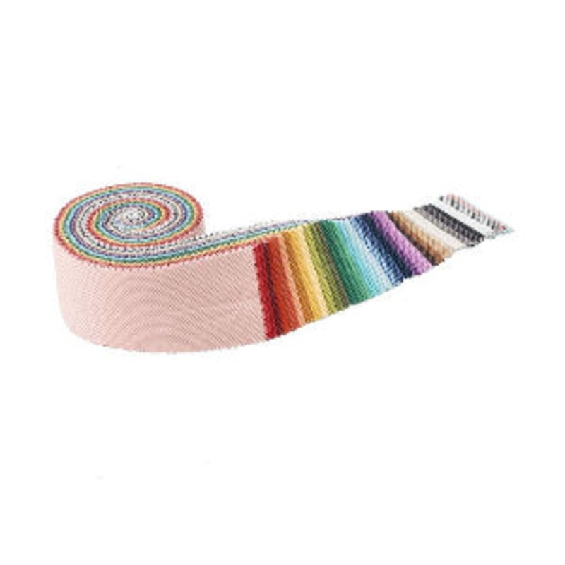 POParazzi Rolie Polie 40 2.5-inch Strips Jelly Roll Riley Blake Designs RP-805-40