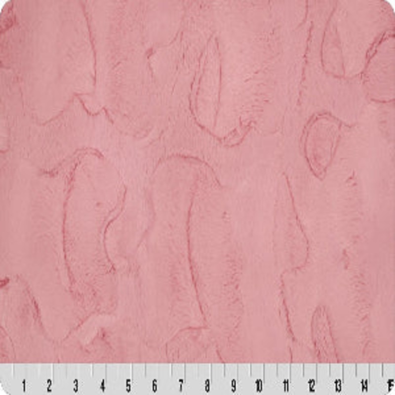Shannon Fabrics Luxe Cuddle Hide Bubblegum 100% Polyester Sold by The Yard 60" Wide