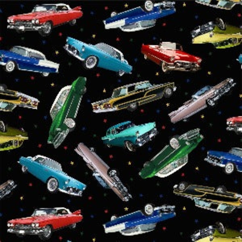 45" Wide 100% Cotton In Motion (Black)