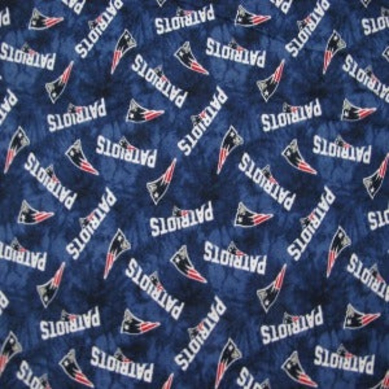 45" Wide Flannel New England Patriots 100% Cotton