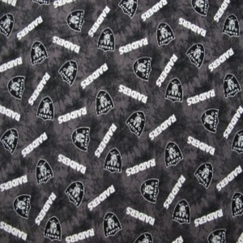 45" Wide Las Vegas Raiders Football Team 100% Cotton