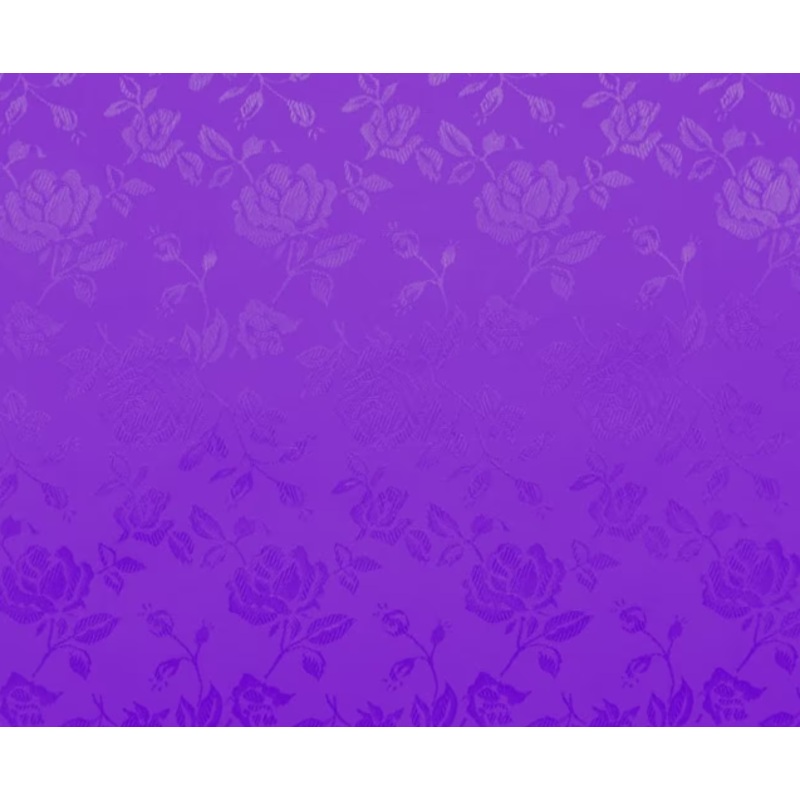 60" Wide Purple Satin Brocade 100% Polyester