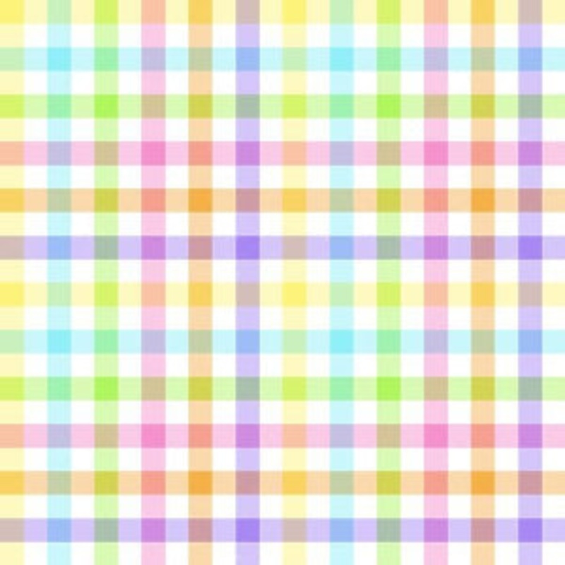 FT-Easter 17863-WS Multi - Easter Plaid w/Glitter Sold by The Yard 100% Cotton