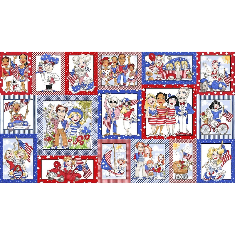 Loralie Designs - US Fabric Panel for Sewing
