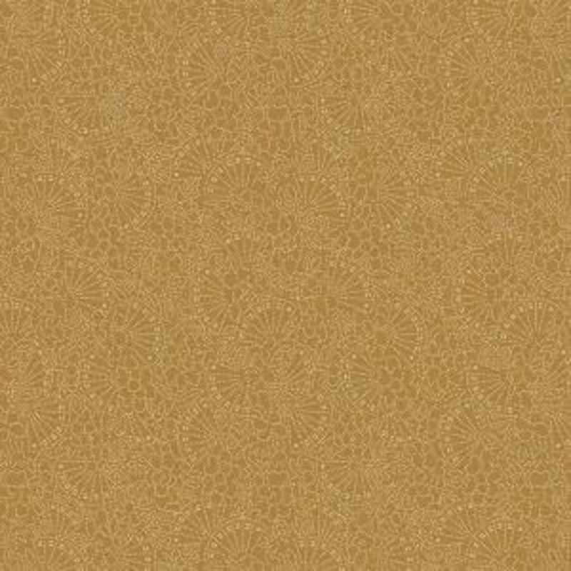 Marcus Fabrics - Elegant Estate Collection by Judie Rothermel Elegant Estate R331190D Gold - Fan Sold by The Yard 100% Cotton