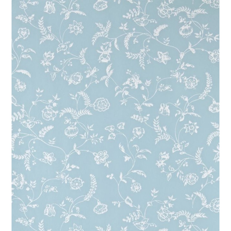 Uppark Wallpaper - Blue - 553 - Farrow & Ball