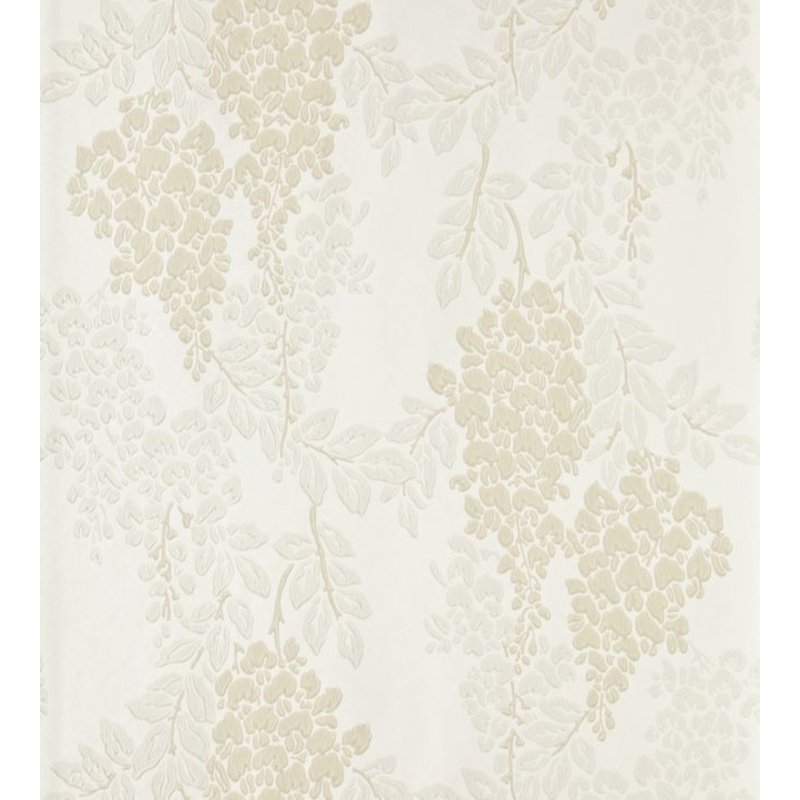 Wisteria Wallpaper - White - 2204 - Farrow & Ball