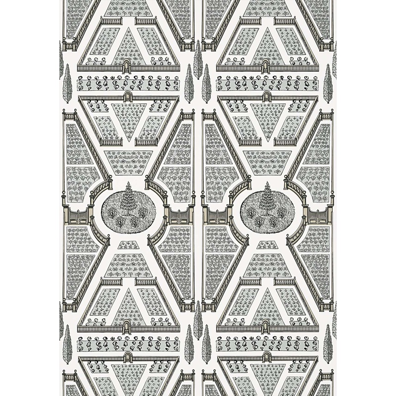 Aerial Garden Wallpaper - Neutral - AT9598 - Anna French