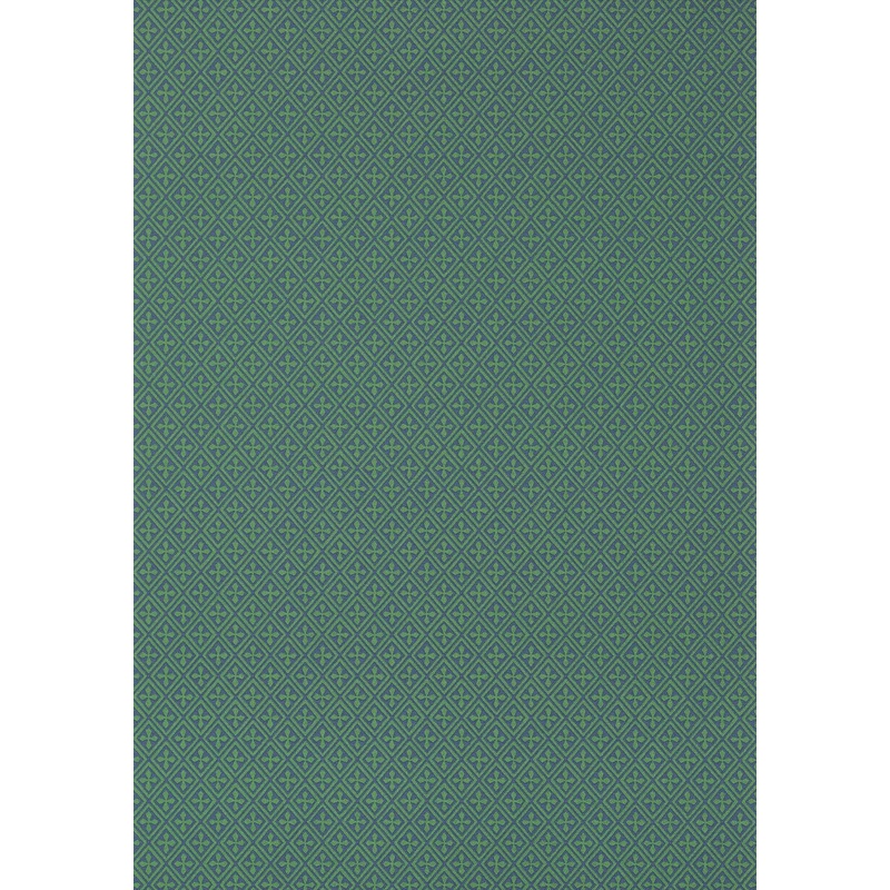 Arlen Trellis Wallpaper - Emerald and Navy - AT79181 - Anna French