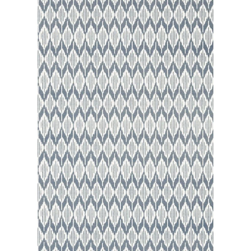 Balin Ikat Wallpaper - Navy - AT79132 - Anna French