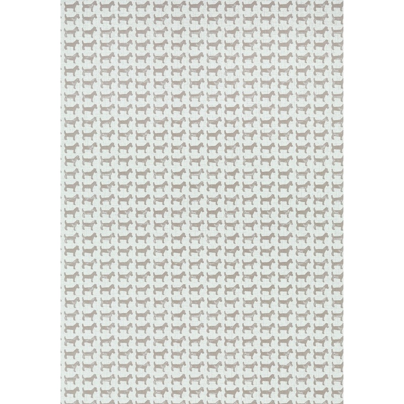 Baxter Wallpaper - Aqua and Taupe - AT79126 - Anna French