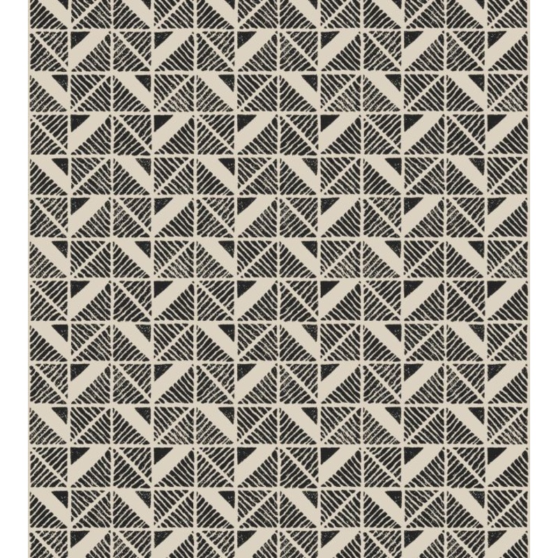 Bloomsbury Square Wallpaper - Black - AT23120 - Anna French