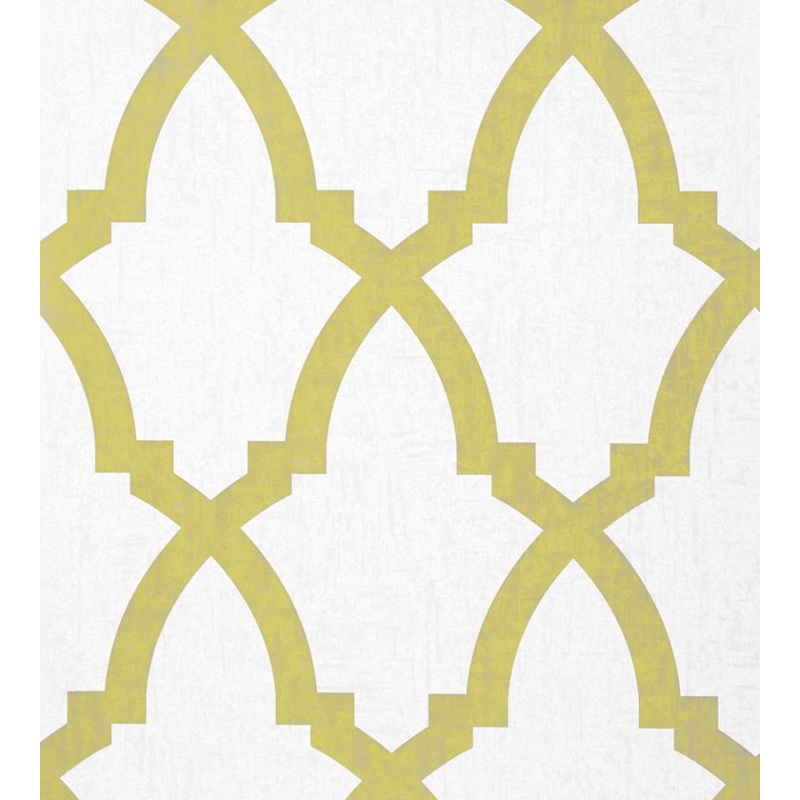 Brock Trellis Wallpaper - Citron - AT6020 - Anna French