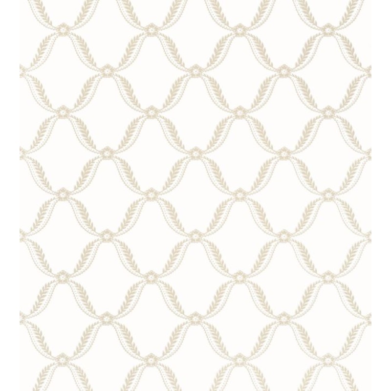 Tate Trellis Wallpaper - Beige - AT57879 - Anna French