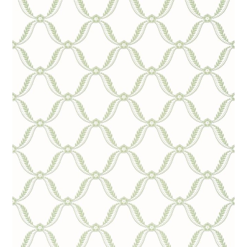 Tate Trellis Wallpaper - Green - AT57882 - Anna French