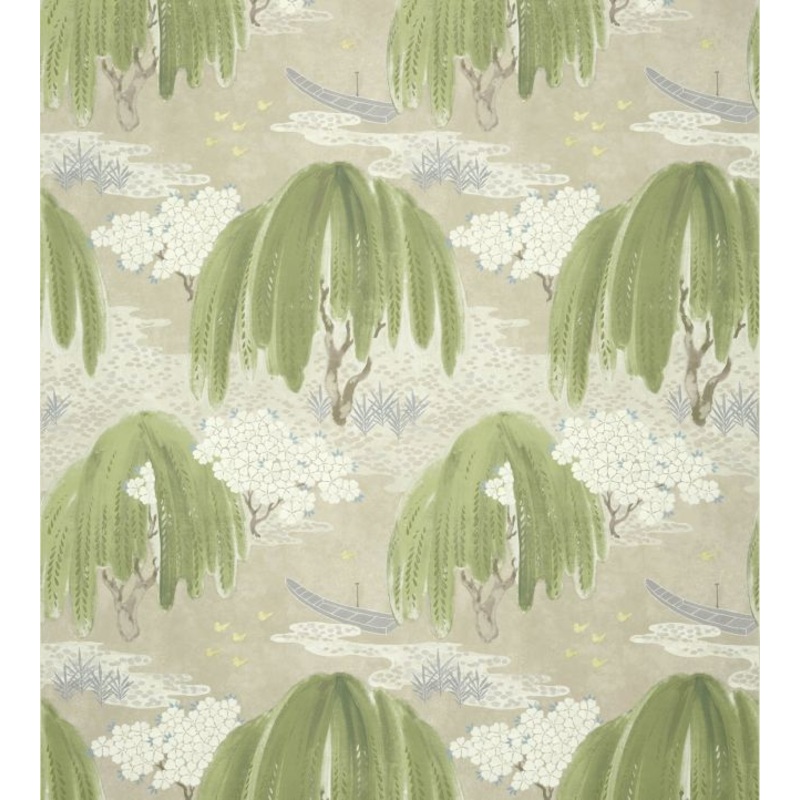 Willow Tree Wallpaper - Beige - AT23106 - Anna French