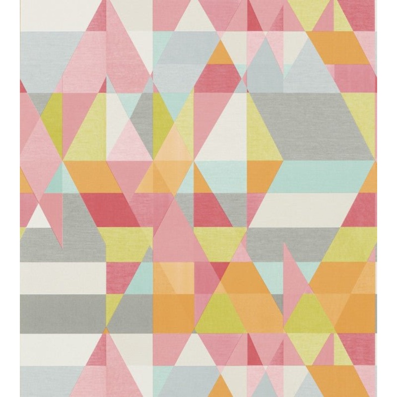Axis Wallpaper - Lime / Peony / Sunset - NSWA110836 - Scion