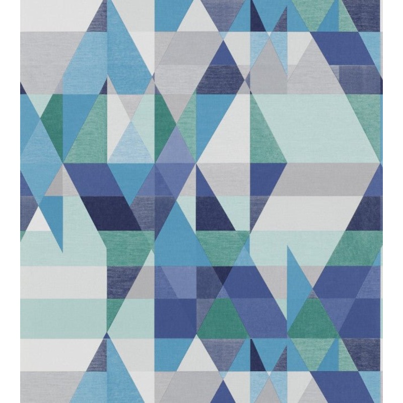 Axis Wallpaper - Sapphire / Turquoise / Slate - NSWA110833 - Scion