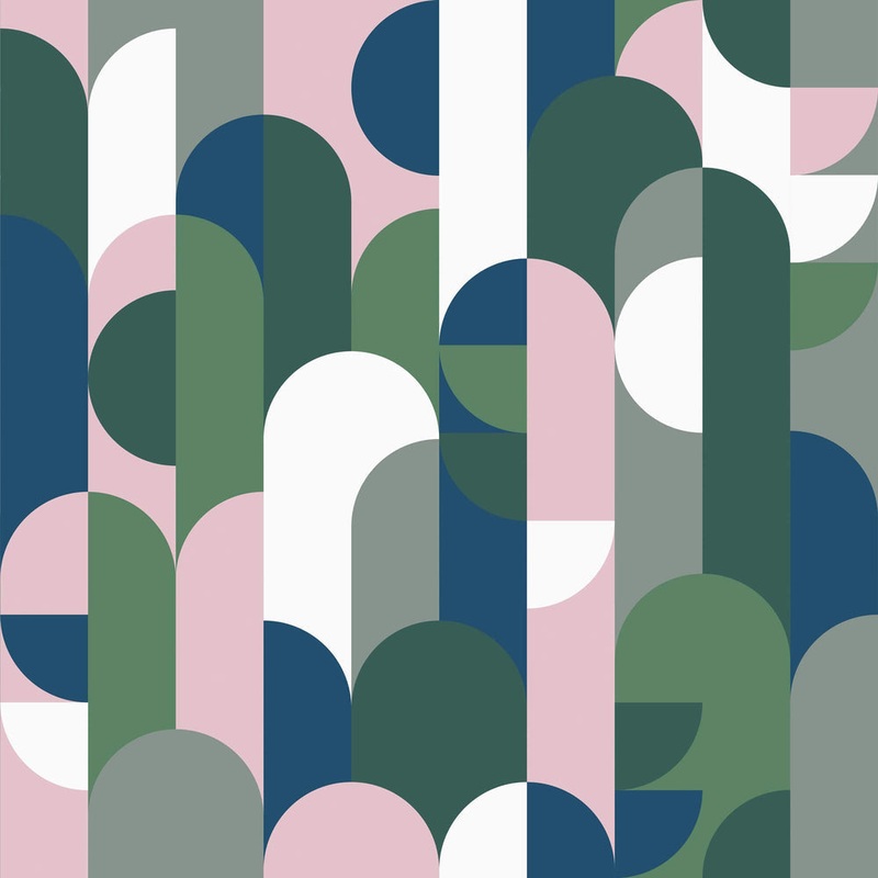 1919 Wallpaper - Pink Green