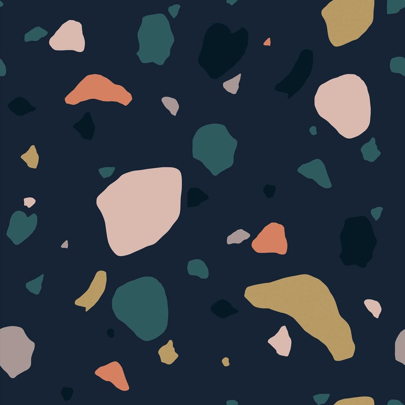 Asteroid Wallpaper - Deep Navy