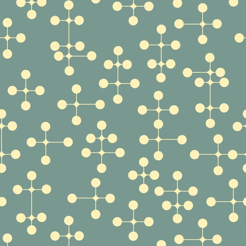 Atomic Dream Wallpaper - Seas the Day & Buttercream