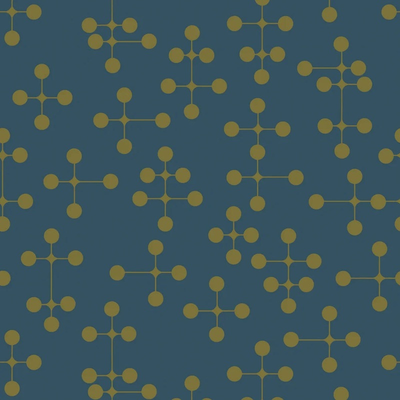 Atomic Dream Wallpaper - Silent Cave & Antique Gold