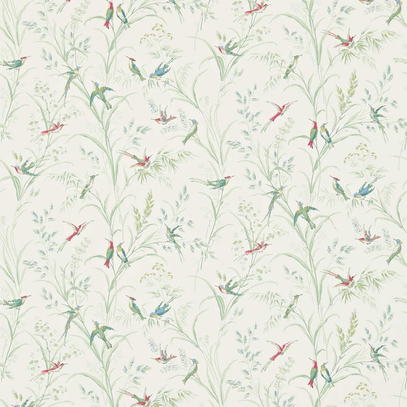 Tuileries Wallpaper - Willow/Multi - DFAB214081 - Sanderson