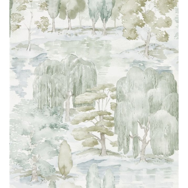 Waterperry Wallpaper - Willow/Olive - DWAP216283 - Sanderson