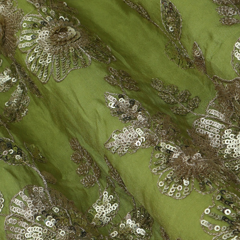 Tissue Sequins Embroidery Fabric