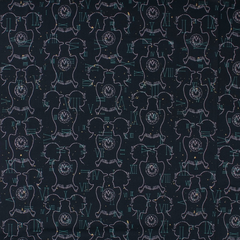 WINDHAM TREASURES - Printed Cotton - 035 - Navy