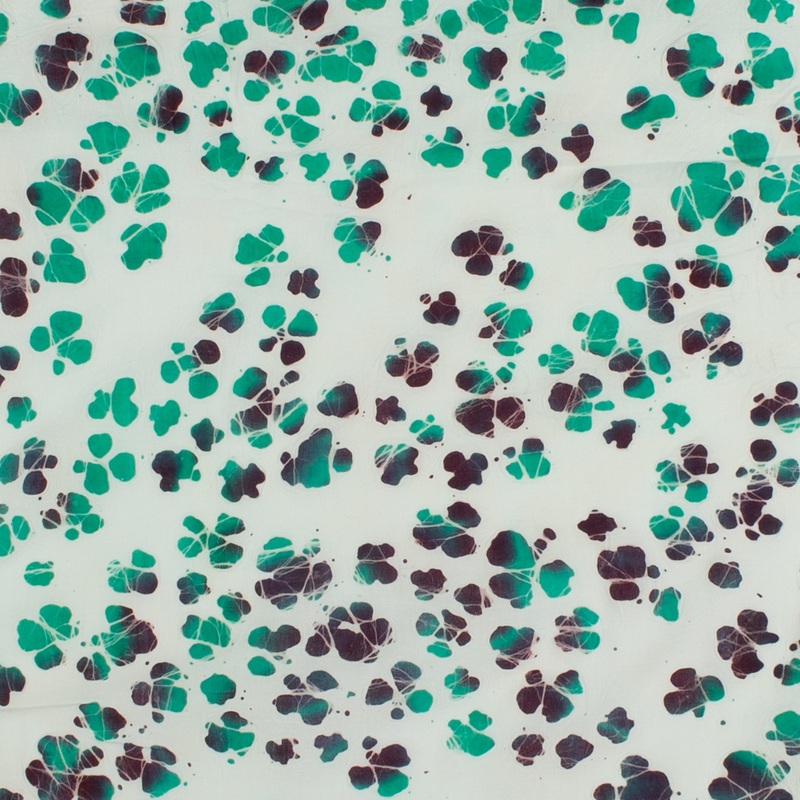 Cotton Batik - MAGNOLIA - 016 - Green & Purple