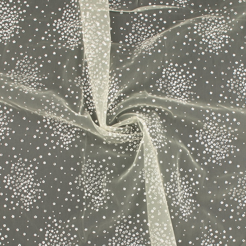 TWINKLE Printed Mesh - Light Yellow