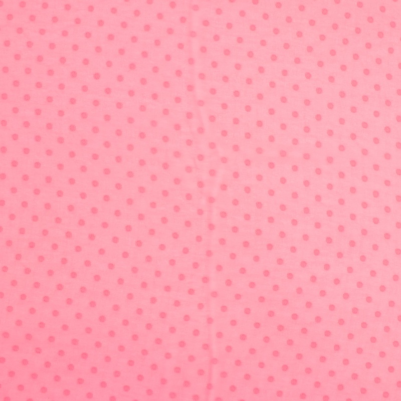 Chiffon with Dot - ROSY - Hot Pink