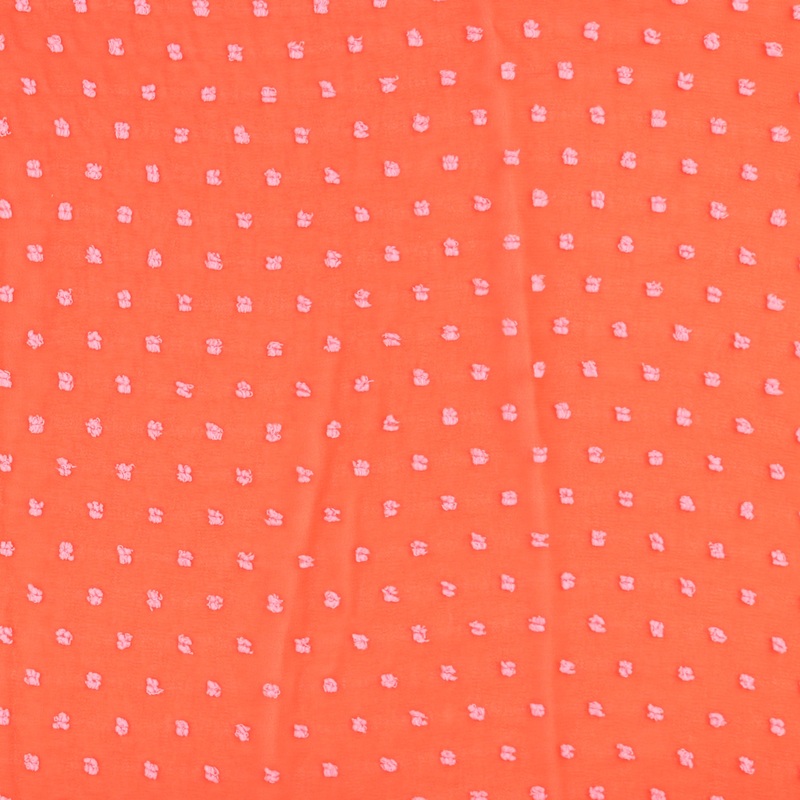 Clipped Chiffon - ROSY - Orange