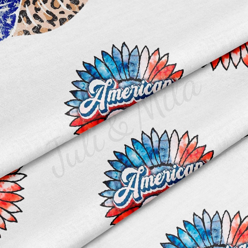 100% Cotton Fabric By the Yard Printed in USA Cotton Sateen -  Cotton TN1370 4th of July Patriotic