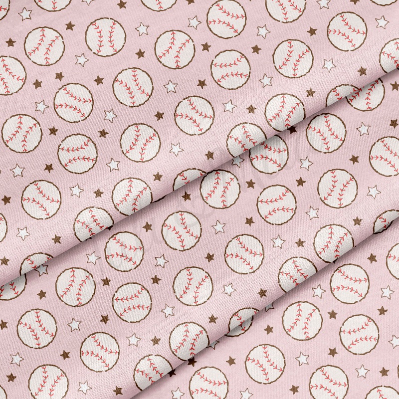 100% Cotton Fabric  CTN2368 Baseball