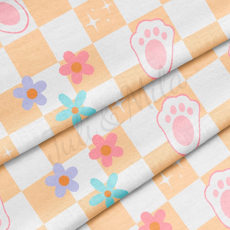 100% Cotton Fabric By the Yard Printed in USA Cotton Sateen -  Cotton TN1390 Easter