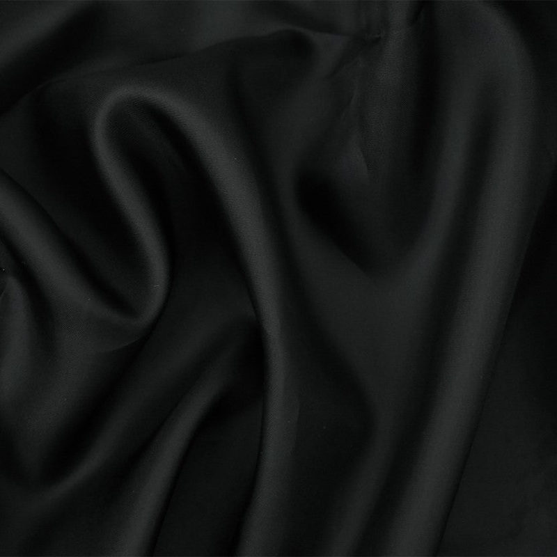 Black Cupro Bemberg Woven Lining Fabric