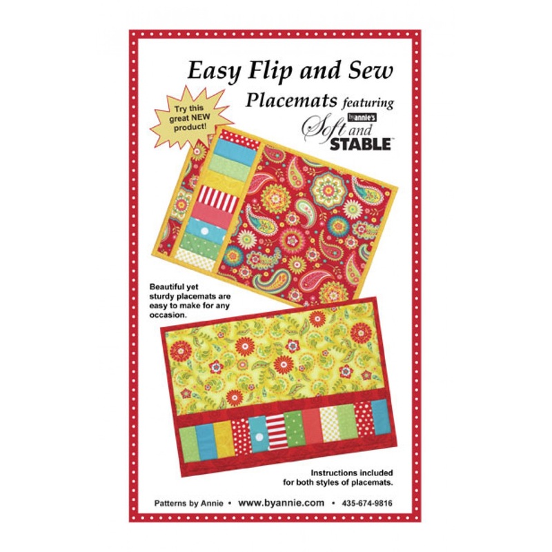 Easy Flip and Sew Placemats Pattern from By Annie - PBA208